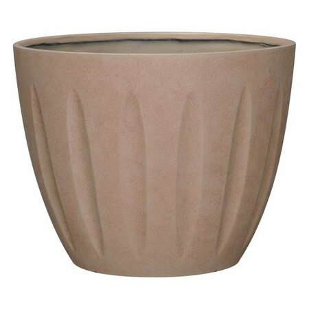 L&G SOLUTIONS 13 in. H X 16 in. D Polyresin Spritzer Planter Terra Cotta PVI8016TTI